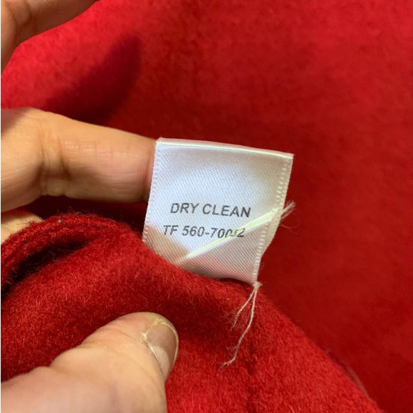 Pendleton Merino Wool Blazer Jacket Button Front Collared Long Sleeve Red Small - Picture 9 of 9